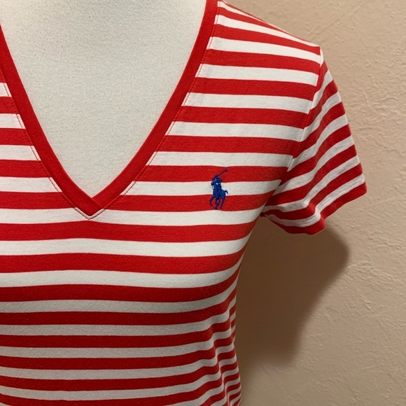 {Ralph Lauren} Striped Cotton Tee - Picture 2 of 3